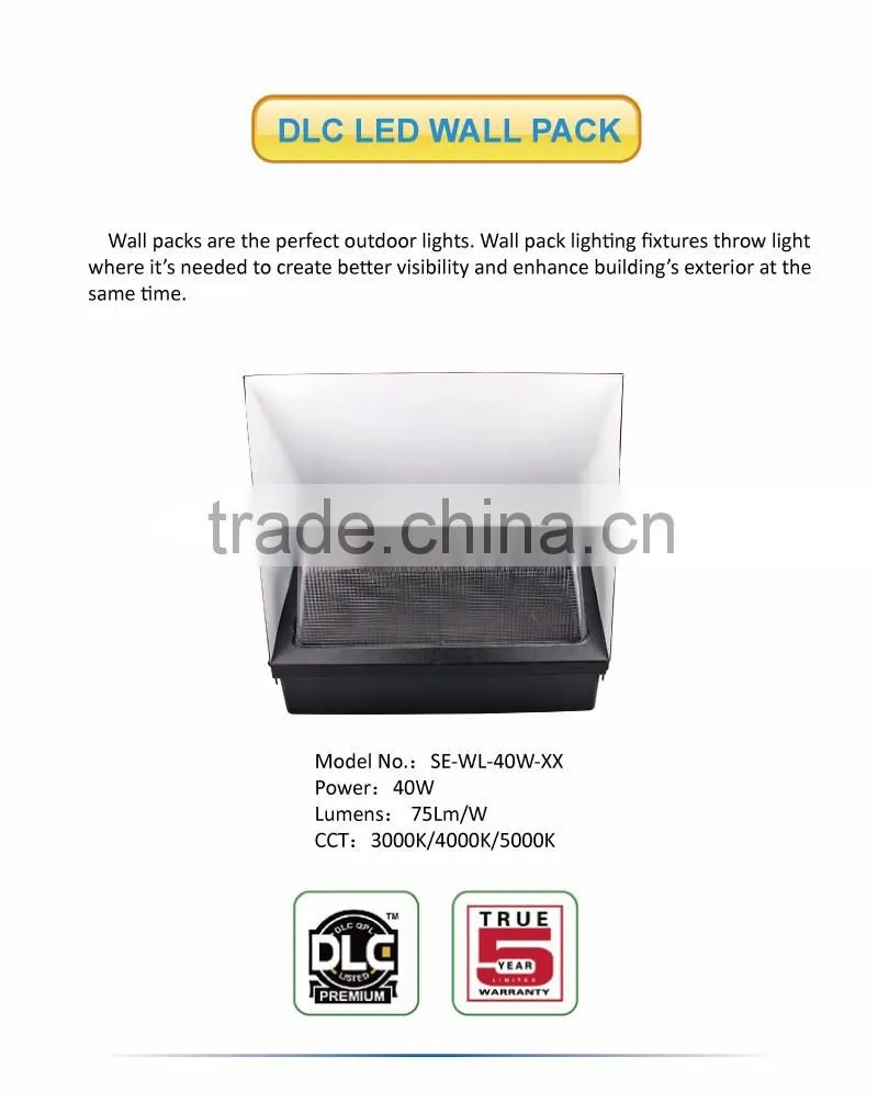 Full Cut Off Wall Pack-40W LED Wall Pack Light