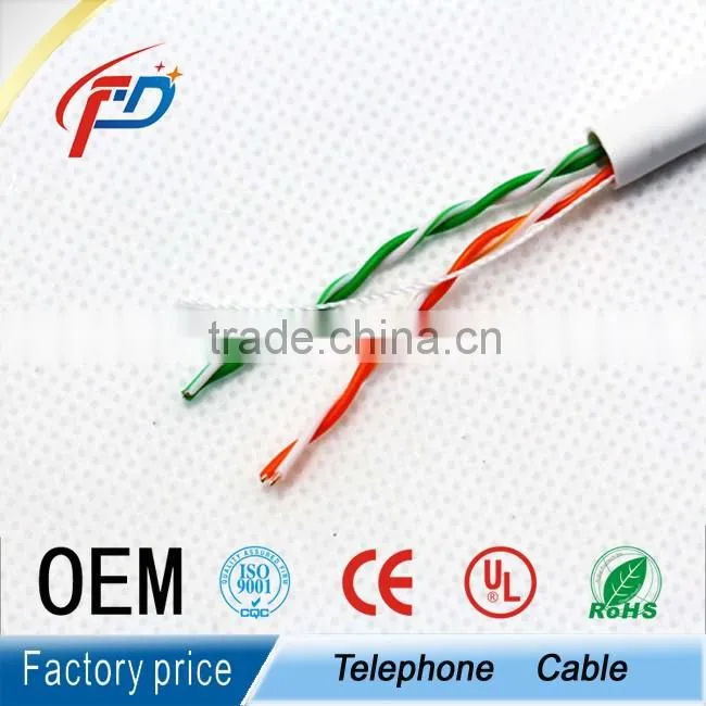 Cat3 2pairs unShielded Twisted Telephone Cable