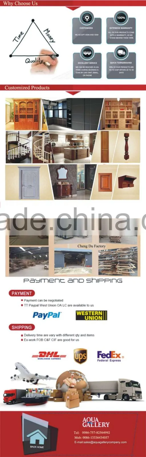 2016 Hot Sale Custom Made MDF Bookcase Sale Online
