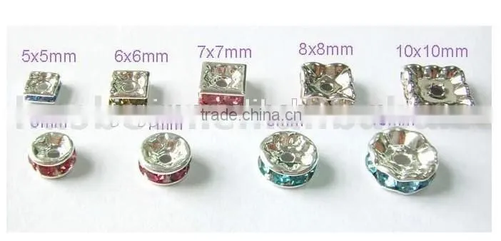 rectangle crystal beads