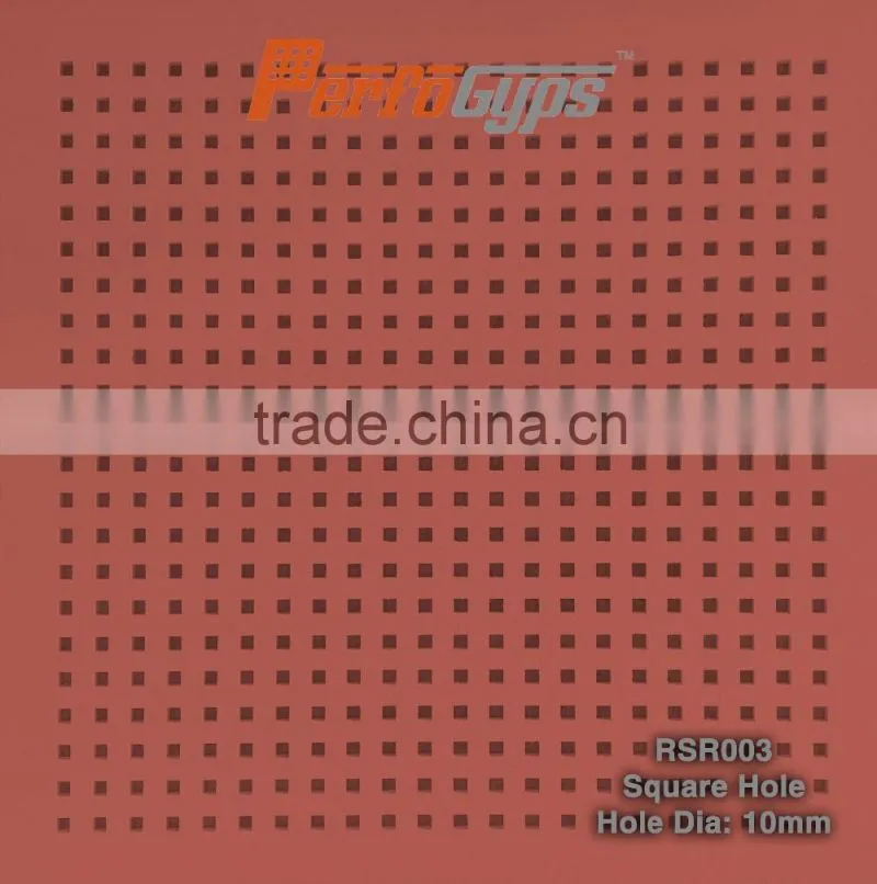 SGS certificate in Acoustic Perforated Gypsum Ceiling Tiles which with good quality and surface