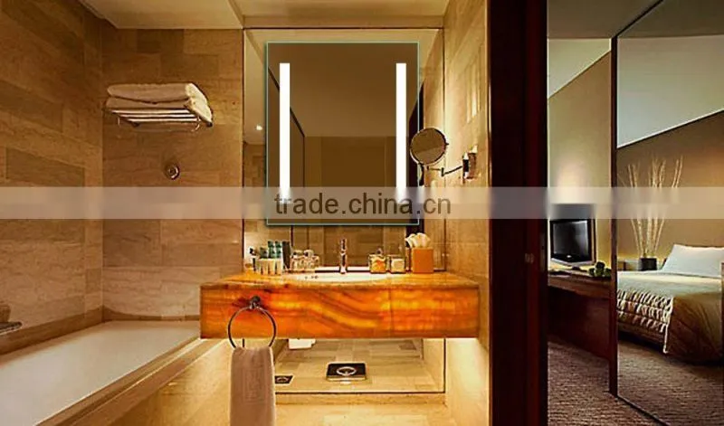 High quality bathroom mirror defogger ,backlit mirror with led lights for bathroom