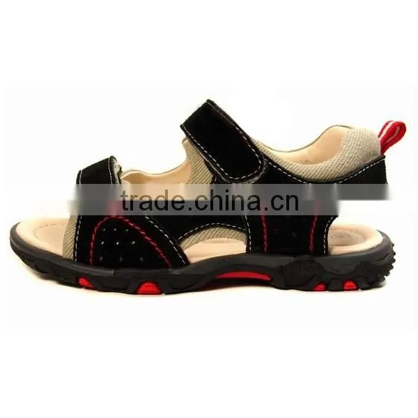 Daily Wear Pure Color Boys School Sandals with Suede Leather