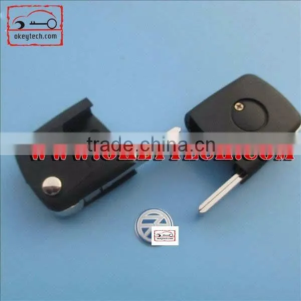 High Quatity VW Car Key head flip romote key shell for vw remote key flip head