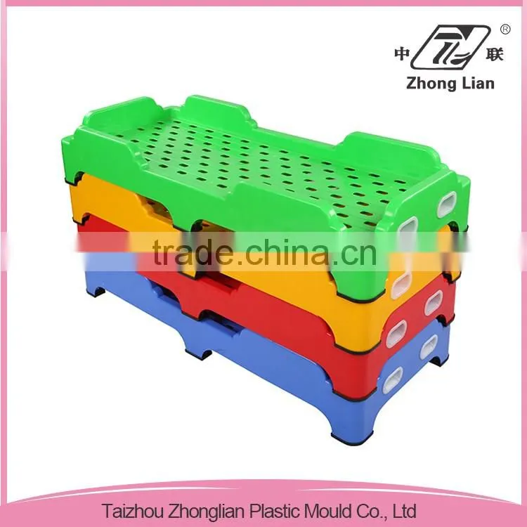 Injection infants' school stackable sleeping plastic cots stackable