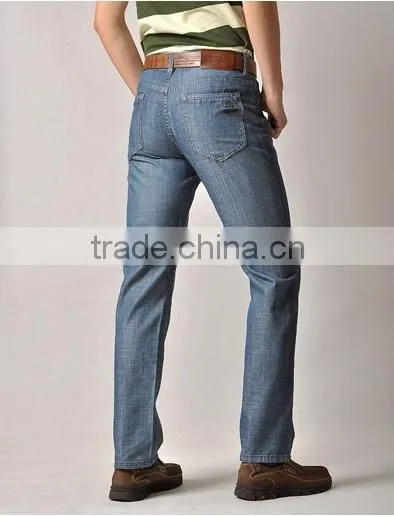 Micro elastic straight jeans