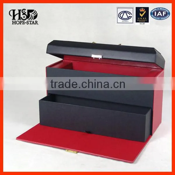 High Quality Top Sale Black Printing leather napkins box