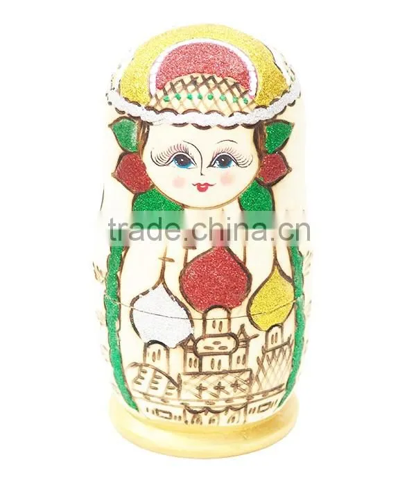 Factory direct hot selling colorful russian doll