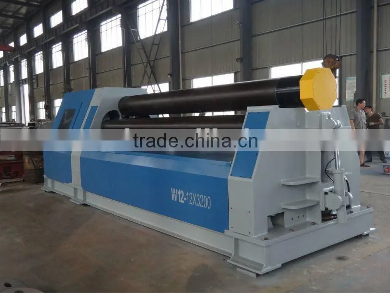 pre-bending plate rolling machine 4-roller CNC plate rolls bending machine