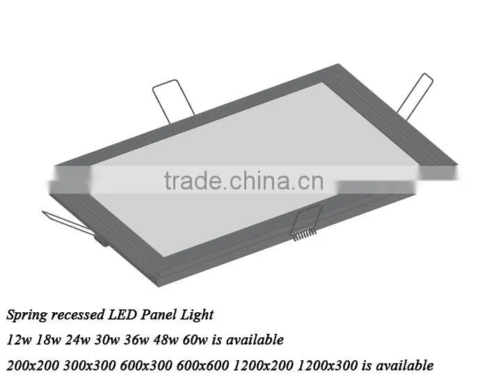 Easy install 24watt 602x602mm 2x2 led recessed panel light warm white