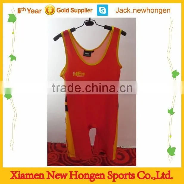 Sublimated wrestling singlet/wrestling wear