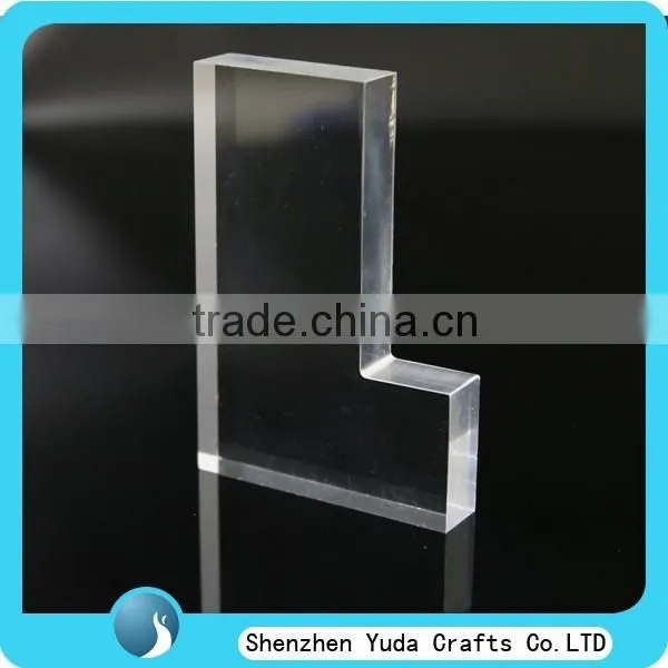 solid plexiglass English letter acrylic crystal letter signs, 3d advertising alphabet letter