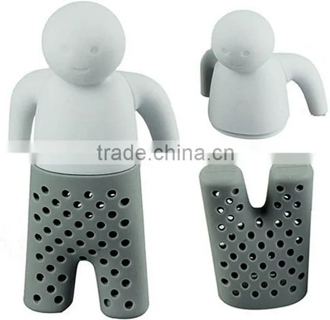 Most Popular Promotional Wholesale Silicone Mr Tea Infuser