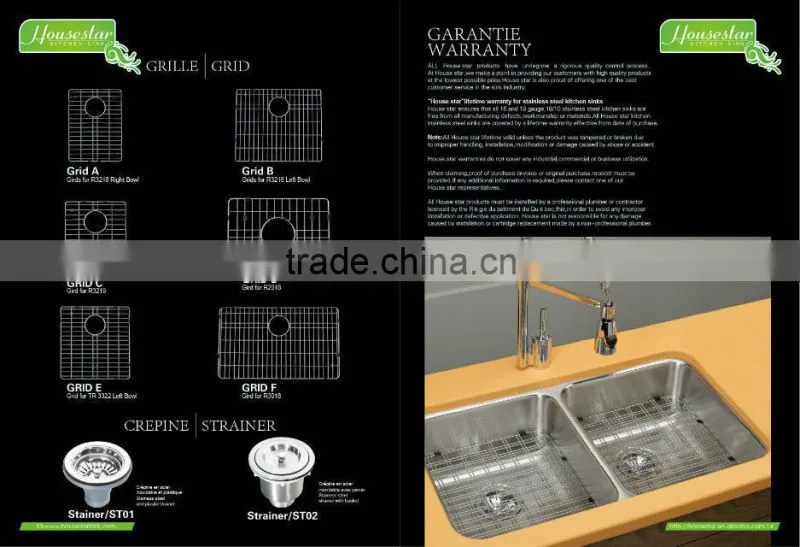 Professional Custom Stainless Steel Kitchen Sink by Handmade