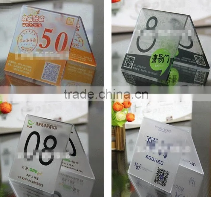 wholesale custom acrylic table payment sign