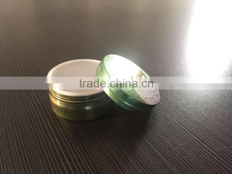 alibaba supplier cosmetic aluminum jar with plastic inner