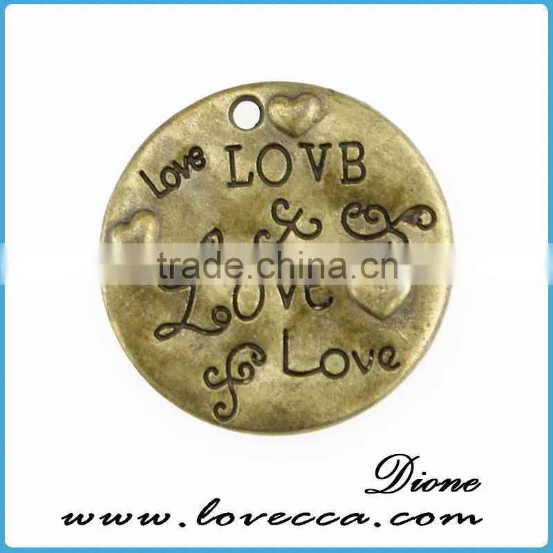 Love Charms alloy New Exclusive Line - High Quality bronze Plated - Quantity Options