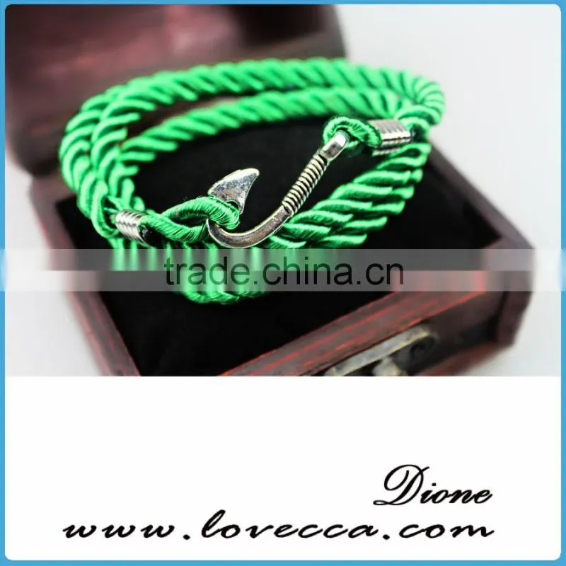 Colorful Rope Handmade Multilayer anchor nautical Navy rope bracelet