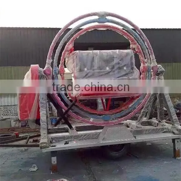 China mini thrilling rides attractive equipment trailer amusement rides human gyroscope for sale