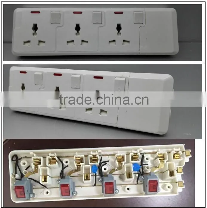power strip,ABS material high quality OEM brand cable socket electric plug socket