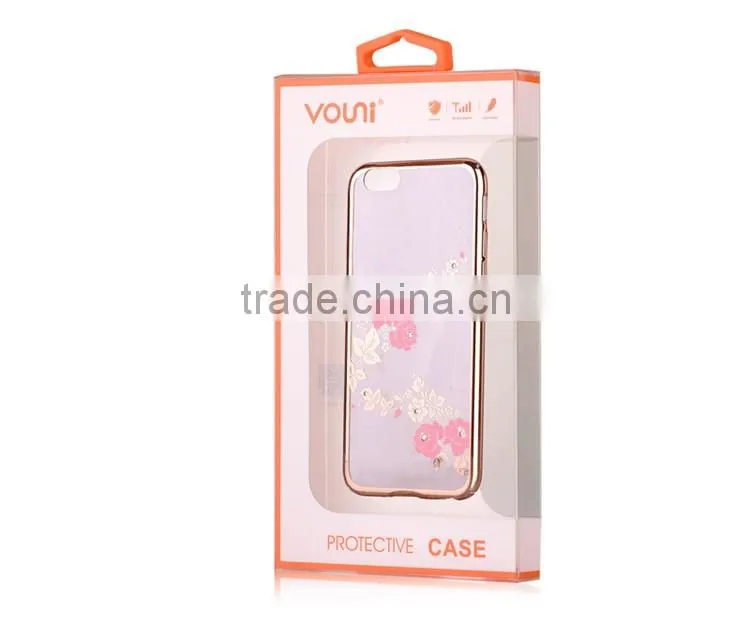 Luxury Mobile Phone Accessories Vouni Crystal PC Case for iPhone 6/6s Back Cover Shell