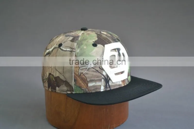 6 panel distressed camo hat