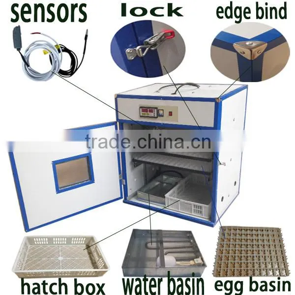 Huatuo automatic 528 chicken poultry egg incubator hatcher for sale