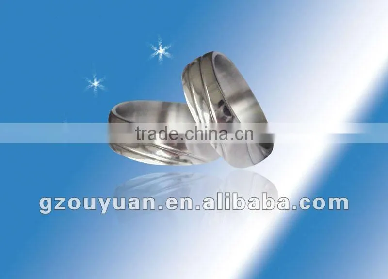 fashionable engraved laser rings