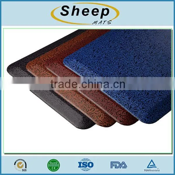 China supplier non slip pvc foam office floor pad kitchen mat accessories