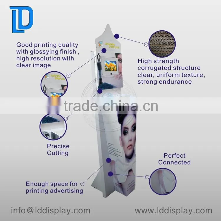 cosmetic table display stand with LCD, LCD display stand