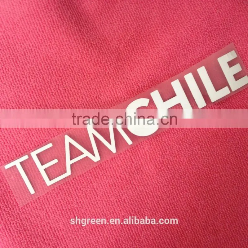 Soft flock logo thermal transfer sticker