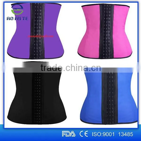 2016 Blue waist trainer shaper slimming waist corsets