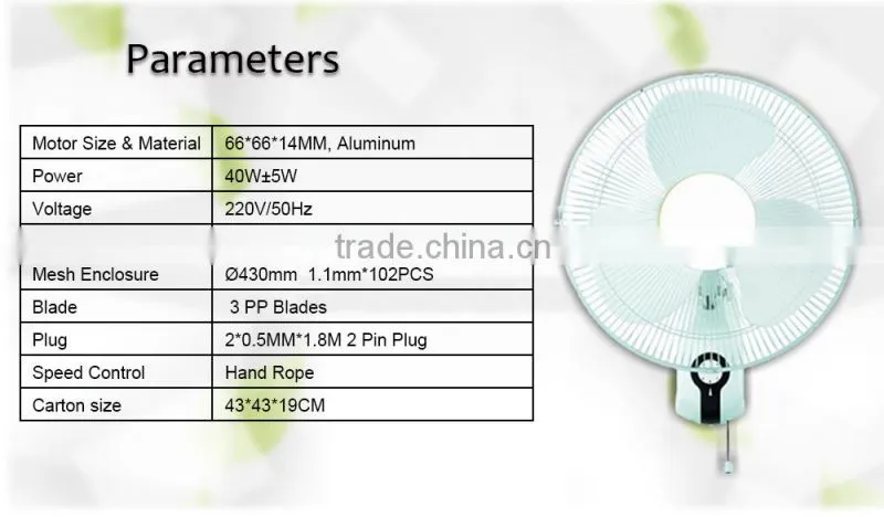Industrial Wall Mounted Fan Cheap Wall Fan Wall Mount Oscillating Fan Wall Fan 30cm