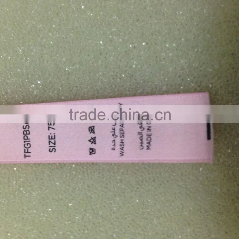 Direct factory supply and cheap label fabric for printed labels, 100% polyester satin ribbon