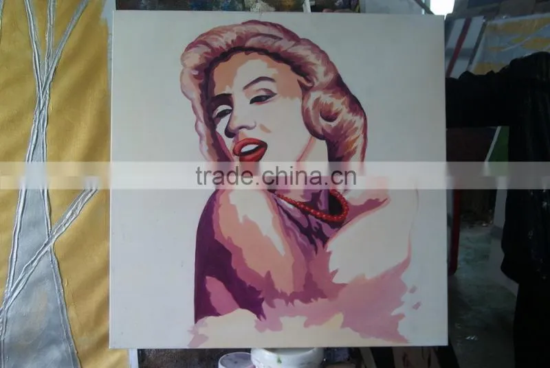 modern woman sex photo portrait oil painting on canvas