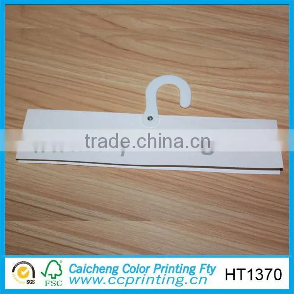 color printing glossy finish thick paper door hanger paper tag paper card