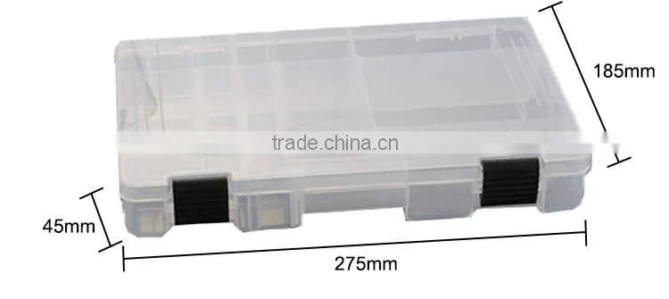 Professional manufacturer each clapboard removable transparent storage plastic box