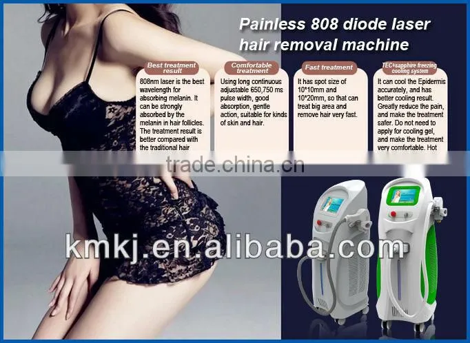 High energy professional salon use 12 bar 808nm laser diodo hair removal