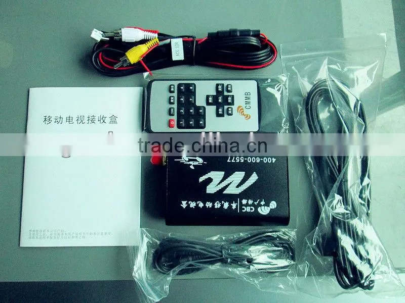 mobile car digital tv receiver box Black color