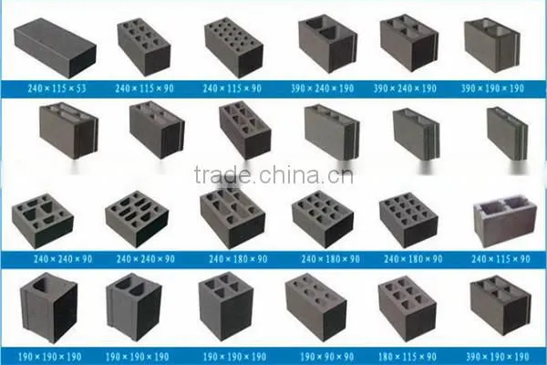 Low price semi automatic QT40C-1 high quality concrete block making machine