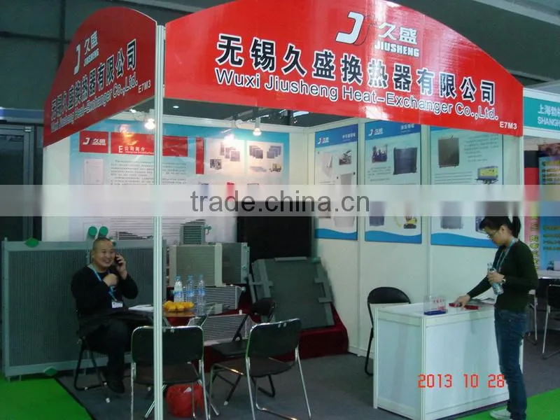 High heat transfer performance brazed aluminum oil cooler core, plate fin heat exchanger manufacture china