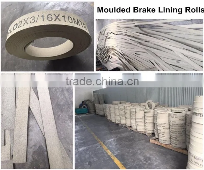 High quality brake rubber parts which brake lining in roll