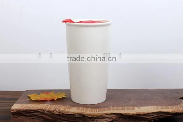 Eco 16-Ounce Ceramic Double Wall Thermal Coffee Tumbler