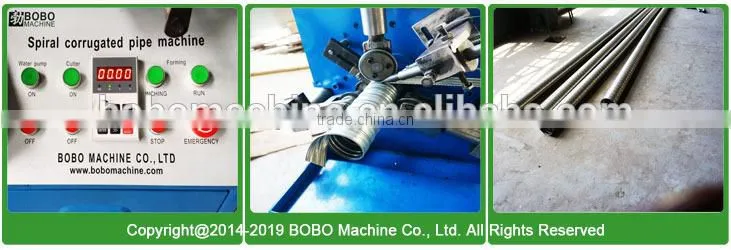 Steel corrugated prestressing duct forming machine