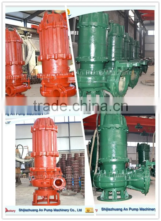 Cement sand suction submersible slurry pumps
