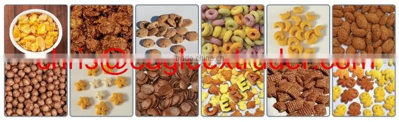 Full Automatic Breakfast Cereal Corn Flakes Production Line