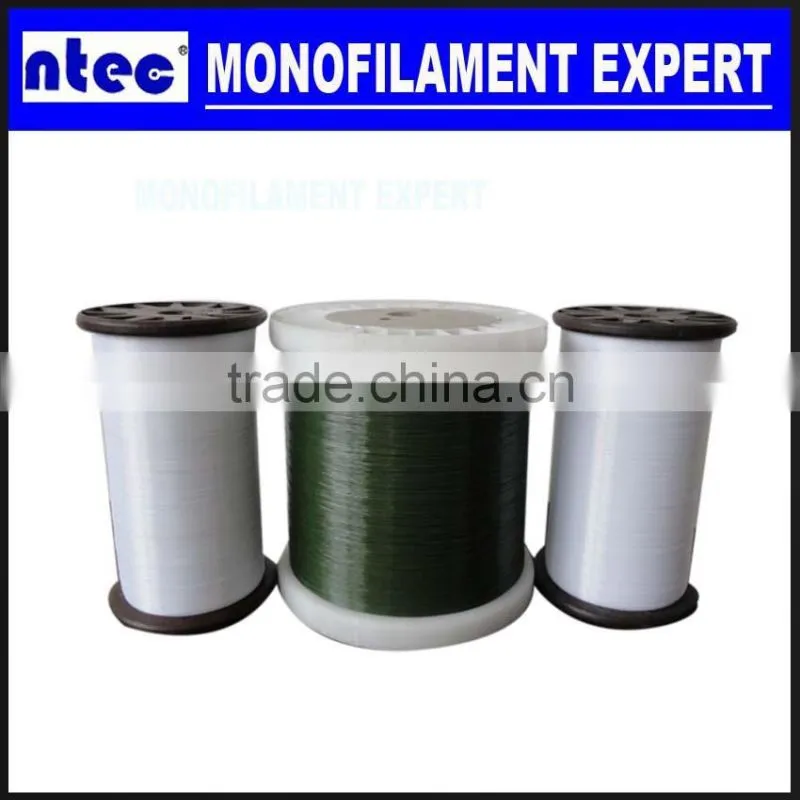 0.68mm white Polyester Monofilament Yarn for Zipper Teeth