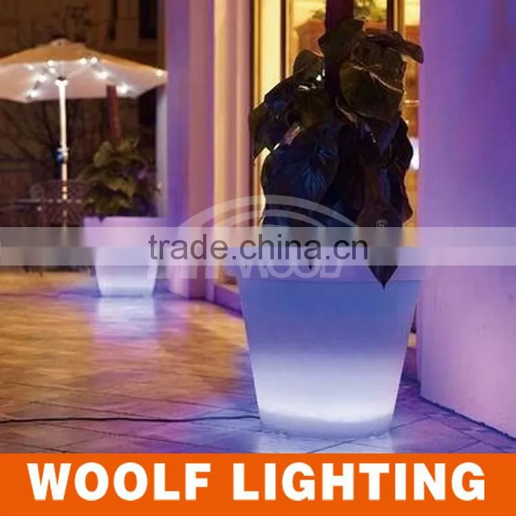 Decoration Home Garden Illuminated LED Light Flower Pot