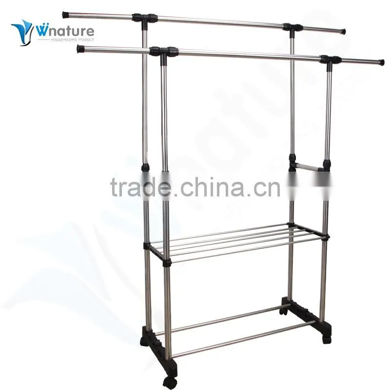 New design garment rack, dryer with whees , cheap clothes rack