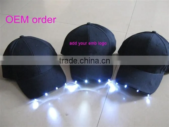 led night light trucker cap/vans trucker cap